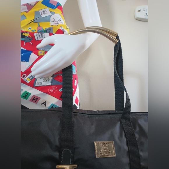 🖤 Vintage Moschino Large Logo Weekend Bag - Picture 5 of 14